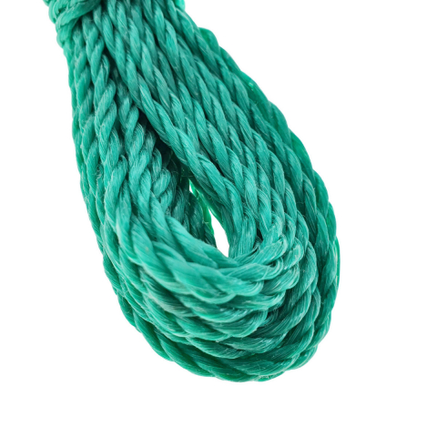 Sfoara din material termoplastic matasos, funie nylon rezistent, grosime 4mm, lungime 10 m , verde [2]