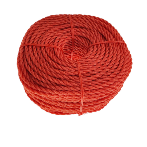 Sfoara - Sfoara din material termoplastic matasos, funie nylon rezistent, grosime 5mm, lungime 50 m , rosie