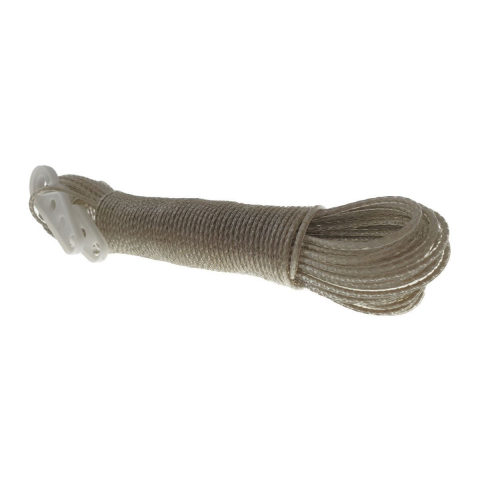 Sfoara polipropilena,fir rasucit si izolat,cu 2 cleme,20mx3mm,gri [3]
