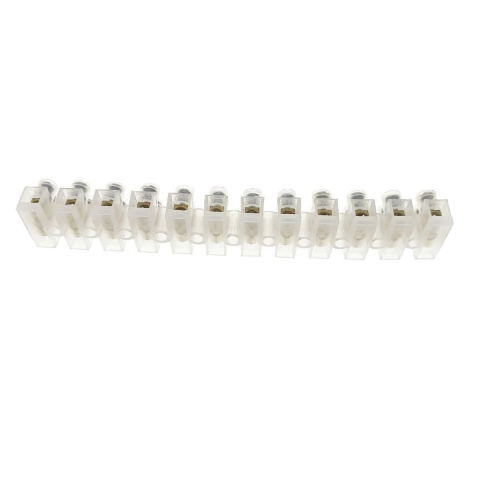 Soclu cu 12 conectori electrici pentru montaj, banda multi-contact, 10A, 108x17x15mm [5]