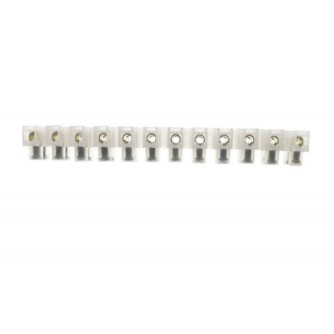 Soclu cu 12 conectori electrici pentru montaj, banda multi-contact, 10A, 108x17x15mm [6]