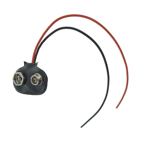 Soclu cu conector 6F22 pentru baterie de 9V si 2 fire [1]