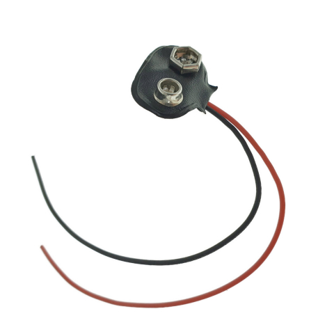 Soclu cu conector 6F22 pentru baterie de 9V si 2 fire [2]