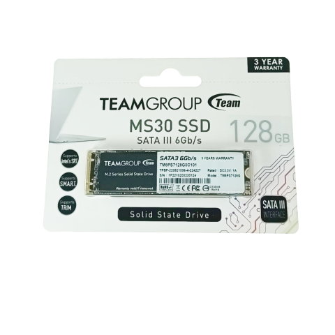 Solid State Drive (SSD) Teamgroup MS30 04095, M.2 2280, SATA III, 128Gb [2]