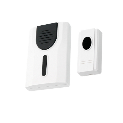 Sonerii electrice - Sonerie fara fir-wireless, Blow DP-11 05461, 100m raza actiune, 30 tonuri, 1 x LED, 3 x AA, 1 x CR2032, alba