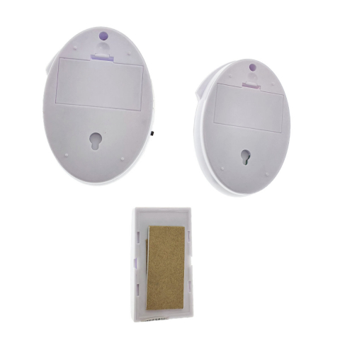 Sonerie Luckarm 7620,fara fir cu un buton si 2 sonerii cu led,30 melodii,albastru cu portocaliu [6]