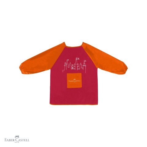 Birotica papetarie - Sortulet pentru pictura Faber-Castell Blackberry, maneci lungi cu elastic, pentru copii 6-10 ani