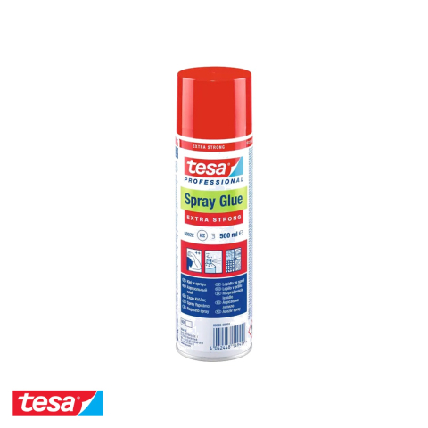 Lipici lichid si adezivi - Spray adeziv Tesa Extra Strong permanent, 500 ml, pentru textile, plastic, carton si spuma