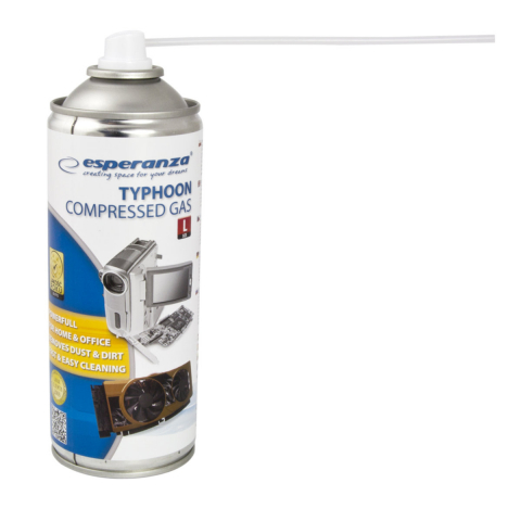 Curatare IT - Spray aer comprimat, 400 ml, Esperanza Typhoon L , pentru curatare dispozitive
