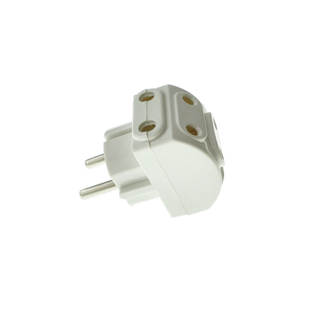 Stecher cu 5 prize, FE-40087, fara impamantare, 6A 220V, alb [2]