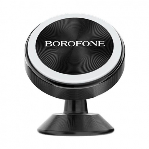 Suport auto magnetic, pentru smartphone, Borofone BH5 Platinum, cu prindere pe bord, negru [6]