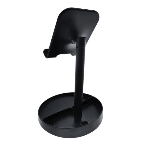 Suport de birou universal, XO-C42 86730 Desktop Holder, din metal, cu oglinda, negru [1]