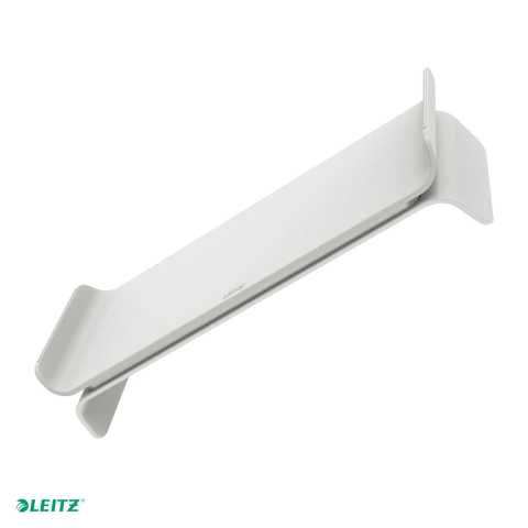 Produse ergonomice - Suport pentru monitor Leitz Ergo, 2 inaltimi, pentru ecrane de maxim 27 inch, 209 x 112 x 438 mm, gri pastel