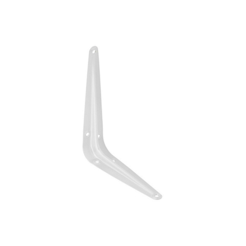 Suport pentru raft si polita, din metal, 150x125x36mm, alb [1]
