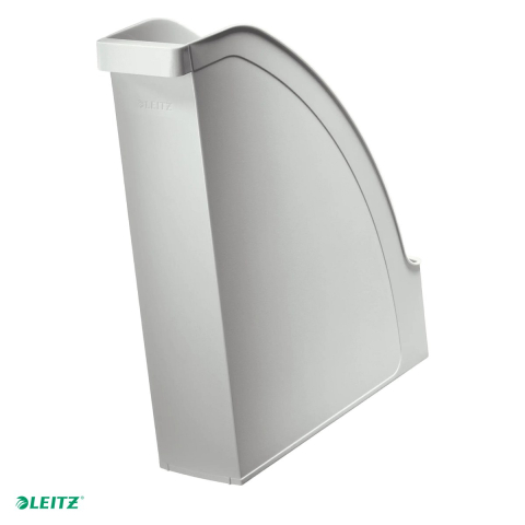 Organizare si arhivare - Suport vertical Leitz Plus, pentru documente, PS, A4, capacitate 70 mm, gri