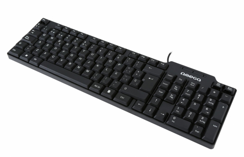 Tastatura cu adaptor OTG microUSB, Omega 41829 OK-05 US, 410x125x20mm, cablu alimentare USB 120cm, neagra [7]