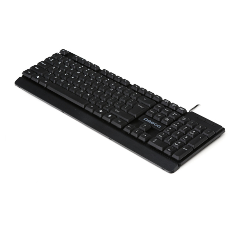 Tastatura cu cablu USB , Omega OK-35B, 104 taste cu profil inalt, US, neagra [12]
