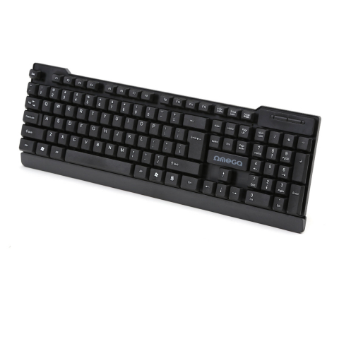 Tastatura cu cablu USB , Omega OK-35B, 104 taste cu profil inalt, US, neagra [1]