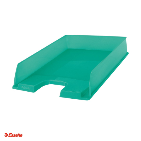 Organizatoare si suporturi de birou - Tavita documente Esselte Colour'Breeze, PS, A4, pentru arhivare, verde