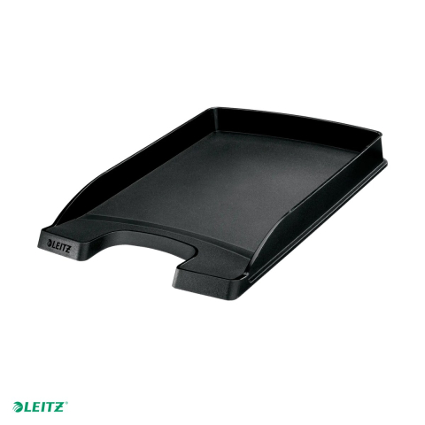 Suporturi documente - Tavita documente Leitz Plus Slim, PS, A4, capacitate de stocare redusa, ideala pentru uz zilnic, negru