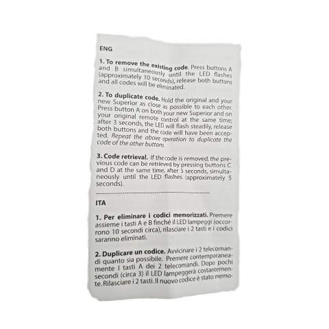 Telecomanda universala duplicator cu functie de clonare,433.92MHz [18]