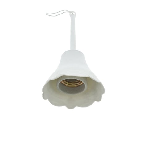 Tija cu dulie tip E27, ceramic, lungime 155mm, 10A, 230V, 40423, alba [1]