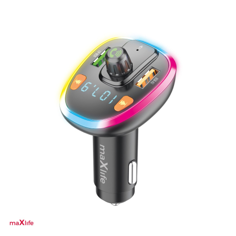 Accesorii Diverse - Transmitator FM Maxlife BT MXFT-04, WMA, MP3, Negru
