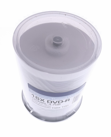 TRAXDATA DVD-R 4,7GB 16X PRO WHITE THERMAL PRINTABLE C100 907CK100THPRO [3]