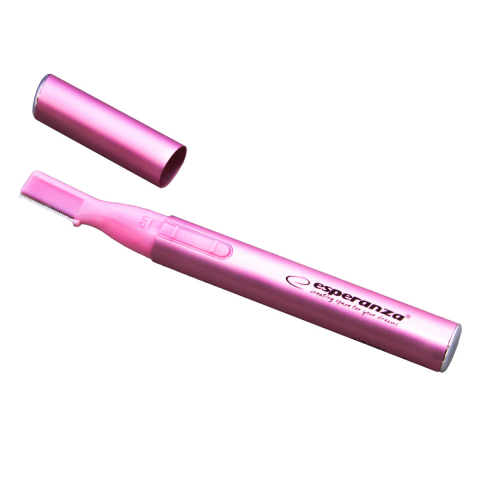 Trimmer (aparat tuns) destinat eliminarii parului inestetic din zona sprancenelor si zona bikini, culoarea roz [1]