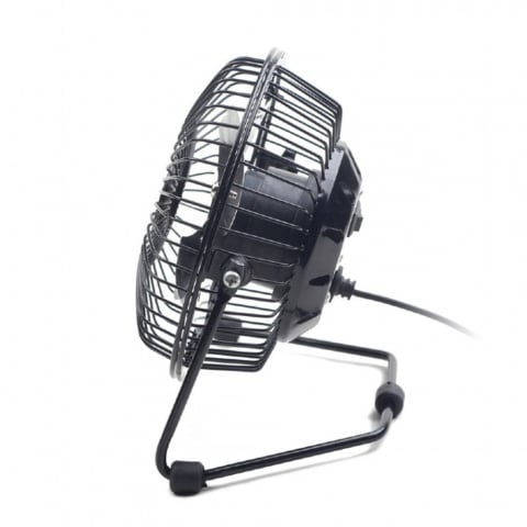 Ventilator 4'' USB, Gembird 08663, din metal, 160 x 155 x 75mm, lungime cablu 108 cm, negru [1]