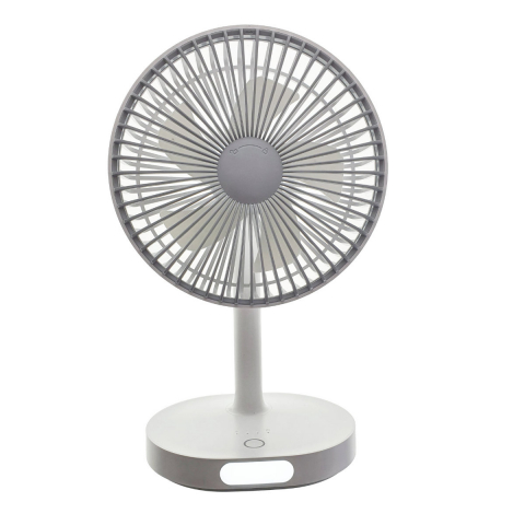 Ventilator portabil, Platinet 45242, diametru 140mm, cu baterie 3000mAh si lumina de noapte, alb [3]