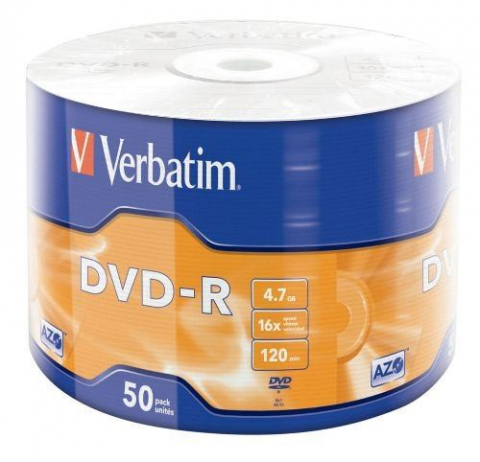 VERBATIM DVD-R 4,7GB 16X cake*50 43548, 95524 [1]