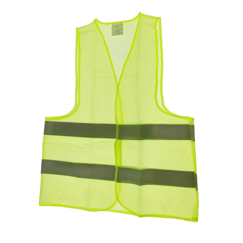 Vizibilitate - Vesta cu 2 benzi reflectorizante, Bossini, marimea XXL, lungime 67 cm, latime 54 cm, verde