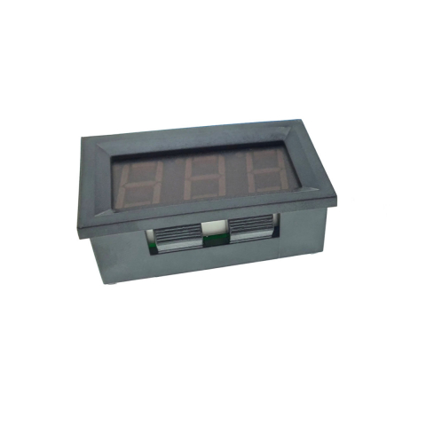Voltmetru cu afisaj digital, AC 30 - 500V, cu 2 fire si conector, negru [10]