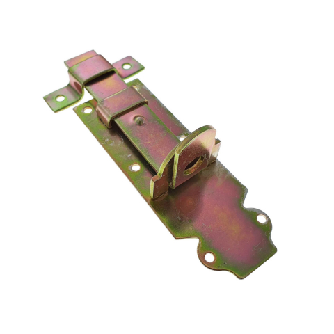 Zavor aplicat, cu tija plata si orificii blocare, zincat, 120 mm [3]