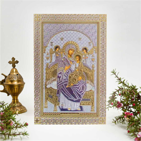 Icoana Maica Domnului cu Pruncul Iisus si Ingerii (33x47 cm) [1]