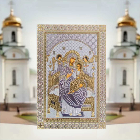 Icoana Maica Domnului cu Pruncul Iisus si Ingerii (33x47 cm) [3]