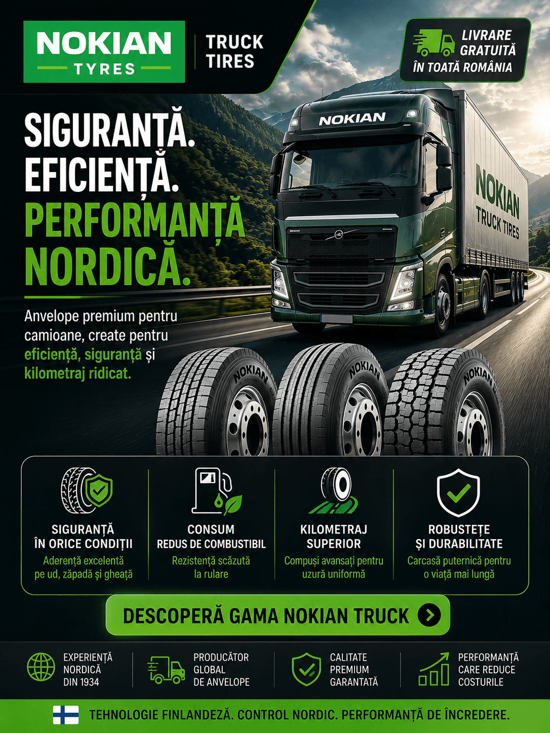Anvelope camioane Nokian