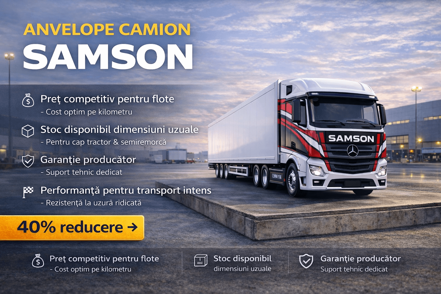 Anvelope camion Samson
