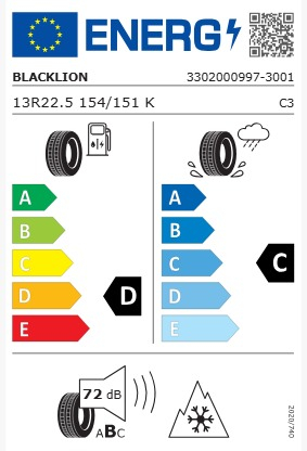 13R22.5 154/151K BLACK LION BA220 TL M+S 3PMSF 18PR [2]