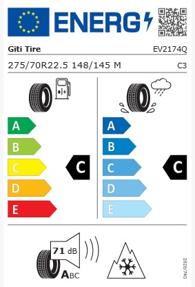 275/70R22.5 148/145M (152/148J) GITI GSR225 TL 3PMSF 16PR [2]