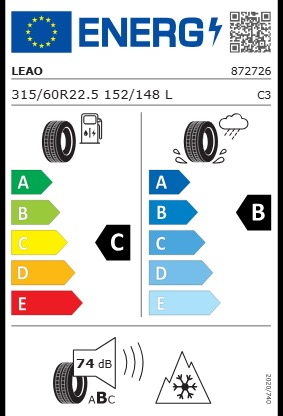 315/60R22,5 152/148L LEAO R203-D 16PR TL [4]