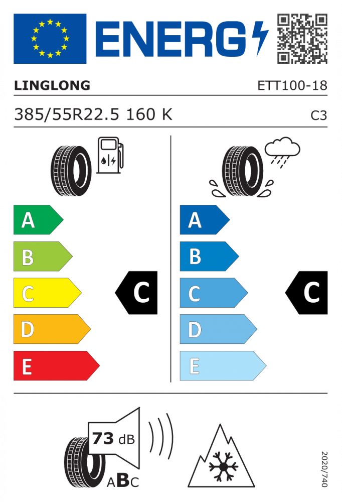 385/55R22,5 160K LING LONG ETT100 20PR TL [2]