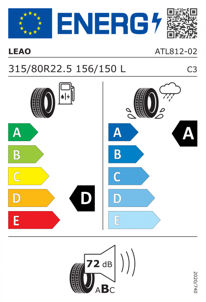 315/80R22,5  156/150M LEAO ATL812 20PR TL M+S 3PMSF [2]
