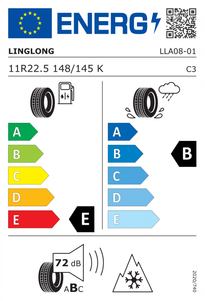 11R22,5  148/145K LING LONG LLA0816PR TL M+S 3PMSF [2]