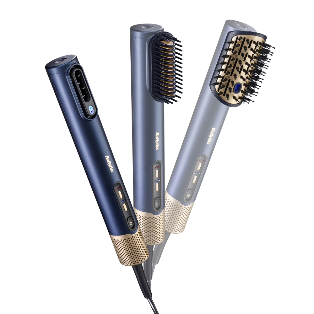 Air Wand 3in1 AS6550CE BaByliss, Functie uscare, 2 Accesorii, 3 trepte de temperatura, Functie Ionica, Tehnologie Anti-Frizz ,Albastru [2]