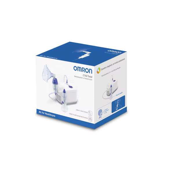 Aparat aerosoli Omron C102 Total, cu compresor si dus nazal [3]