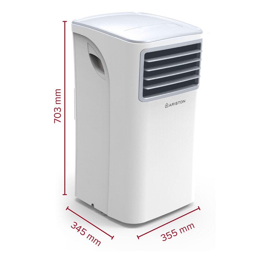 Aparat de aer conditionat portabil Ariston MOBIS 8, 8000 BTU, Functie Ventilatie, Fresh, Sleep, Follow Me, Dezumidificare, Telecomanda, Kit evacuare inclus [3]