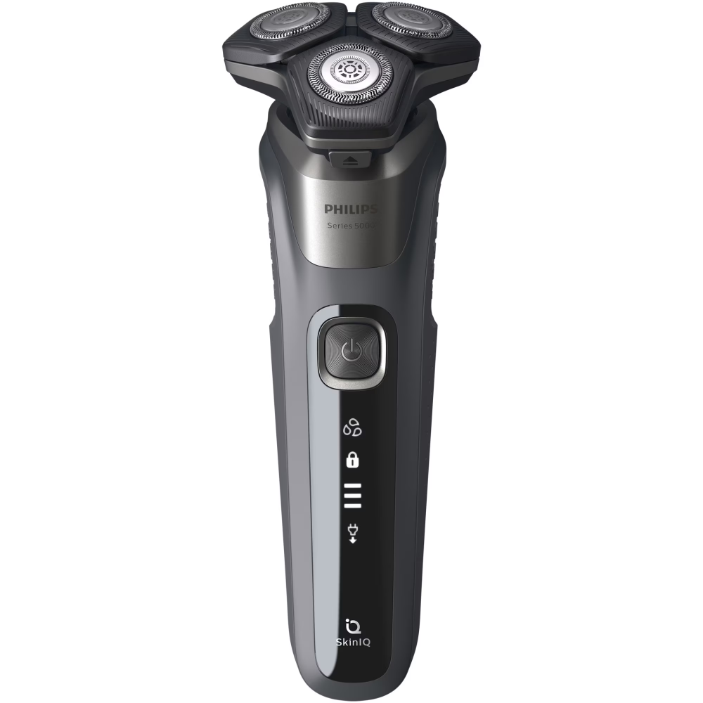 Aparat de barbierit PHILIPS Shaver Seria 5000 S5887/10, barbierit umed/uscat, tehnologie SkinIQ, fara fir, capete flexibile 360°, display LED, senzor Power Adapt, lame auto-ascutire, lama de tuns inte [2]