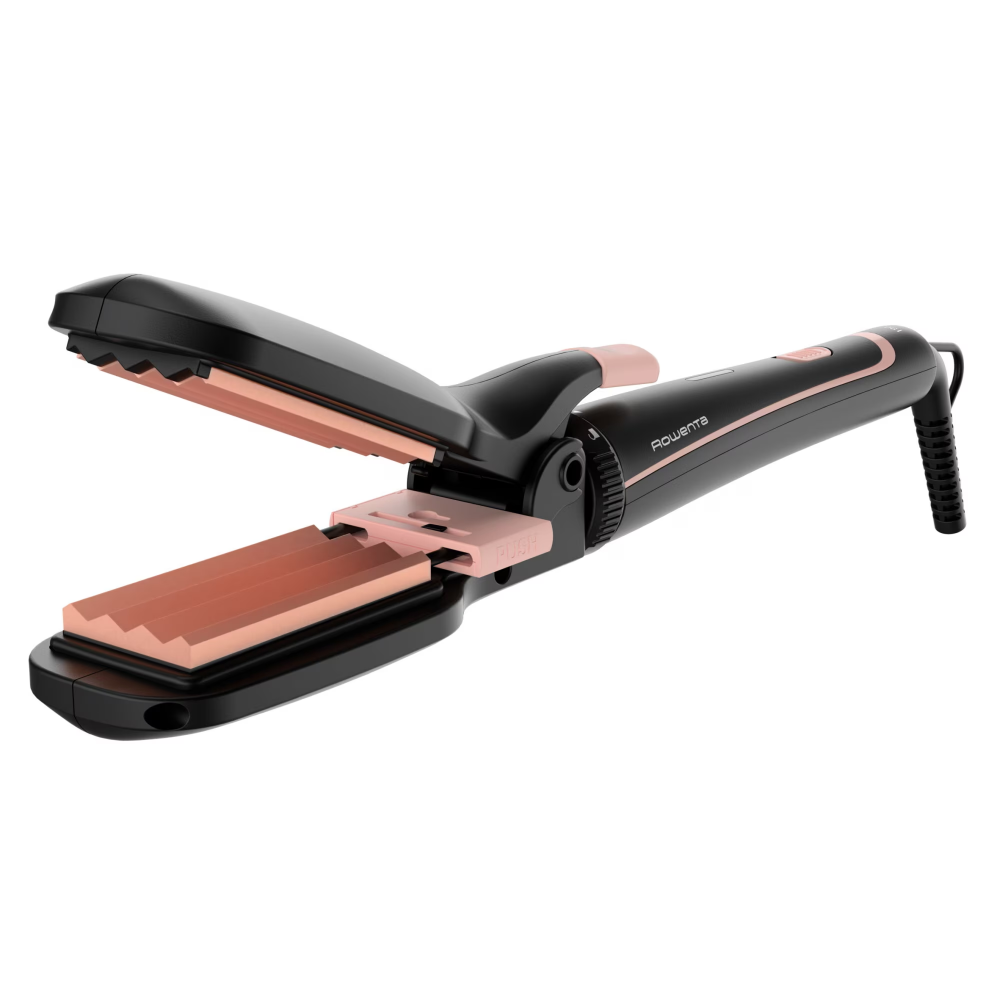 Aparat de coafat Rowenta CF4231F0, Infinite Looks 14 în 1, invelis ceramic, accesoriu conic pentru bucle, perie rotunda, negru/portocaliu [3]